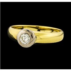 0.30 ctw Diamond Ring - 14KT Yellow and White Gold