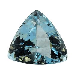 2.96 ct.Natural Trilliant Cut Aquamarine