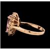 Image 3 : 1.32 ctw Pink Tourmaline and Diamond Ring - 14KT Rose Gold