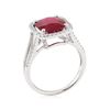 Image 4 : 4.40 ctw Ruby and Diamond Ring - 18KT White Gold