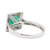 Image 3 : 2.27 ctw Emerald and Diamond Ring - 18KT White Gold