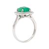 Image 4 : 2.27 ctw Emerald and Diamond Ring - 18KT White Gold