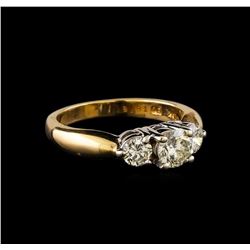 14KT Yellow Gold 0.97 ctw Diamond Ring