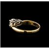 Image 3 : 14KT Yellow Gold 0.97 ctw Diamond Ring