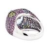 Image 3 : 18.76 ctw Colored Stone Ring - 18KT White Gold with Black Rhodium Plating