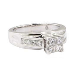 1.10 ctw Diamond Ring - 14KT White Gold