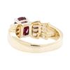 Image 3 : 4.19 ctw Ruby And Diamond Ring - 14KT Yellow Gold