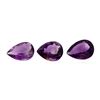 Image 1 : 20.18 ctw.Natural Pear Cut Amethyst Parcel of Three