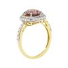 Image 4 : 2.64 ctw Pink Sapphire and Diamond Ring - 18KT Yellow Gold