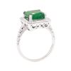 Image 4 : 4.86 ctw Emerald and Diamond Ring - 14KT White Gold