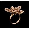 Image 4 : 14KT Rose Gold 1.29 ctw Diamond Ring