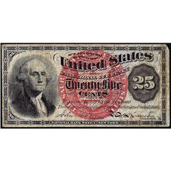 March 3, 1863 Fourth Issue Twenty-Five Cent Fractional Currency Note