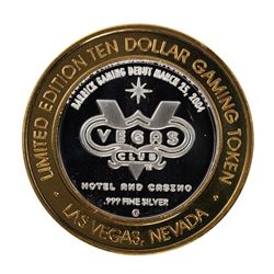 .999 Fine Silver Las Vegas Club $10 Limited Edition Gaming Token