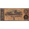 Image 1 : 1864 $5 Confederate States of America Note