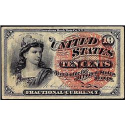 March 3, 1863 10 Cents 4th Issue Fractional Currency Note