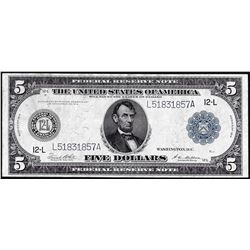 1914 $5 Federal Reserve Note San Francisco