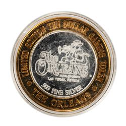 .999 Silver The Orleans Hotel & Casino Las Vegas, NV $10 Casino Token Limited Edition