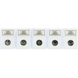 Lot of (5) 2003-S State Quarter Clad Coins NGC PF69 Ultra Cameo