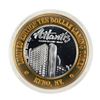 Image 2 : .999 Fine Silver Atlantis Casino & Resort Reno, NV $10 Limited Edition Gaming Token