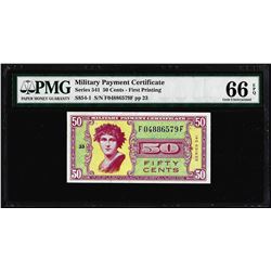Series 541 50 Cents Military Payment Certificate Note PMG Gem Uncirculated 66EPQ
