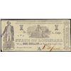 Image 1 : 1864 $1 State of Louisiana Obsolete Note