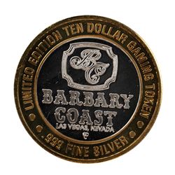 .999 Fine Silver Barbary Coast Casino Las Vegas, NV $10 Limited Edition Gaming Token