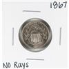 Image 1 : 1867 No Rays Shield Nickel Coin