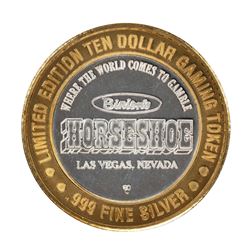 .999 Fine Silver Horseshoe Las Vegas, Nevada $10 Limited Edition Gaming Token