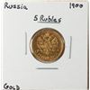 Image 1 : 1900 Russia 5 Rubles Gold Coin