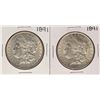 Image 1 : Lot of (2) 1891 $1 Morgan Silver Dollar Coins