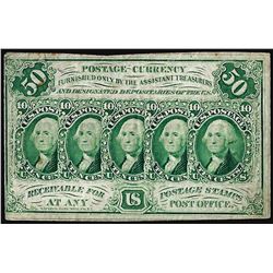 July 17, 1862 First Issue Fifty Cent Fractional Currency Note