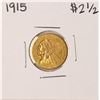 Image 1 : 1915 $2 1/2 Indian Head Quarter Eagle Gold Coin
