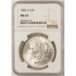 1882-O $1 Morgan Silver Dollar Coin NGC MS63