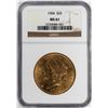 Image 1 : 1904 $20 Liberty Head Double Eagle Gold Coin NGC MS61