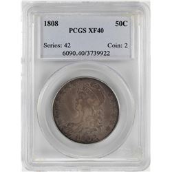 1808 Bust Half Dollar Coin PCGS XF40