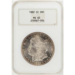 1882-CC $1 Morgan Silver Dollar Coin NGC MS62