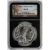 Image 1 : 2001-D $1 Buffalo Commemorative Silver Dollar Coin NGC MS69 Black Core