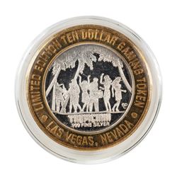 .999 Fine Silver Tropicana Las Vegas, Nevada $10 Limited Edition Gaming Token