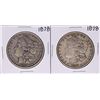 Image 1 : Lot of (2) 1878 $1 Morgan Silver Dollar Coins