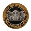 Image 2 : .999 Silver Pioneer Hotel & Gambling Hall $10 Casino Limited Edition Gaming Token