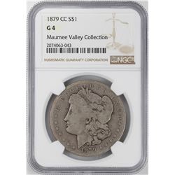 1879-CC $1 Morgan Silver Dollar Coin NGC G4