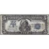 Image 1 : 1899 $5 Indian Chief Silver Certificate Note