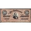 Image 1 : 1864 $50 Confederate States of America Note