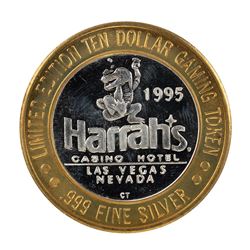 .999 Fine Silver Harrah's Casino Las Vegas, Nevada $10 Limited Edition Gaming Token