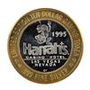 Image 1 : .999 Fine Silver Harrah's Casino Las Vegas, Nevada $10 Limited Edition Gaming Token