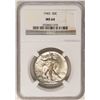 Image 1 : 1943 Walking Liberty Half Dollar Coin NGC MS64