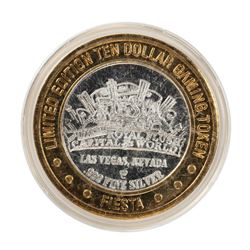 .999 Silver Fiestas Slothouse Las Vegas $10 Casino Limited Edition Gaming Token