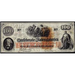 1862 $100 Confederate States of America Note