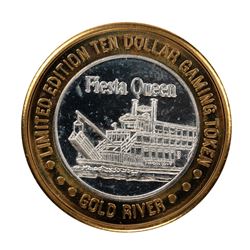 .999 Fine Silver Gold River Laughlin, Nevada $10 Limited Edition Gaming Token