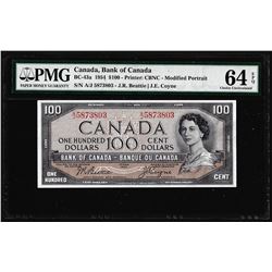 1954 $100 Bank of Canada Note BC-43a PMG Choice Uncirculated 64EPQ